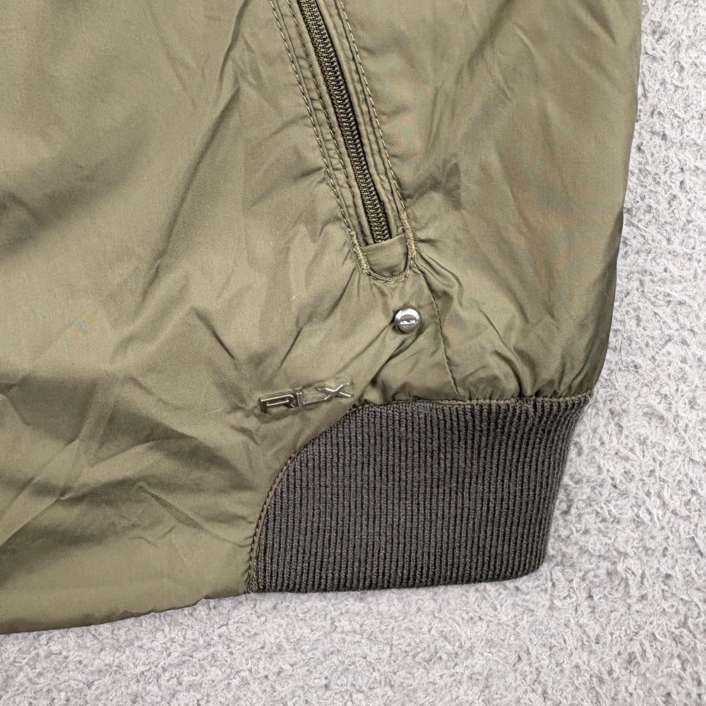 RLX Ralph Lauren Vest Womens Medium Green Full Zip Nylon Softshell Outerwear - Picture 4 of 15